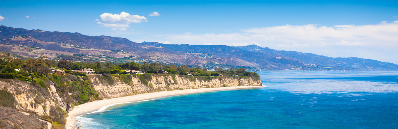 cliffs and coastline along ocean